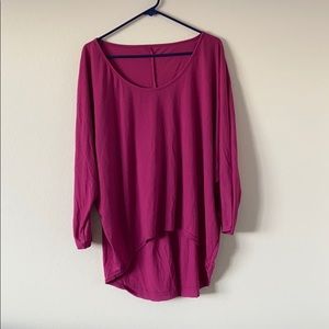 Magenta Shirt w/ longer back